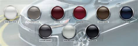 Kia Sorento Color Chart