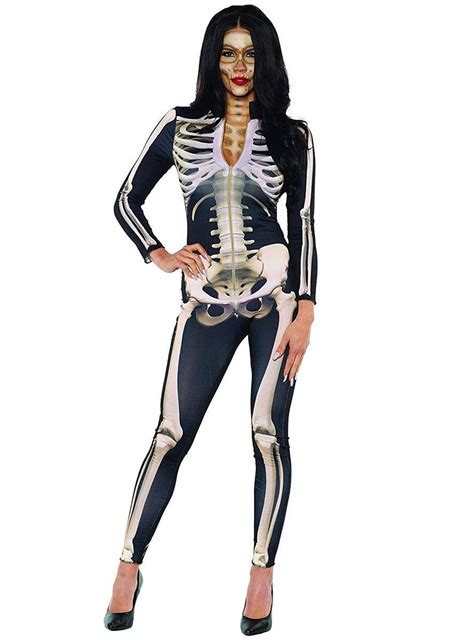 Sexy Skeleton Bodysuit Halloween Costume Women S Skeleton Costume