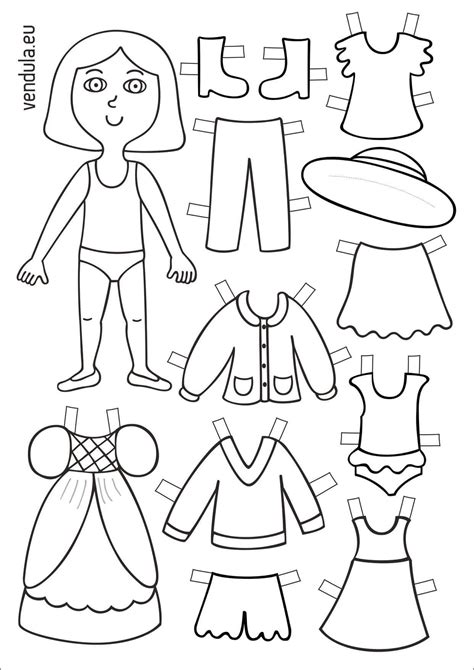 Paper Dolls Printable Template