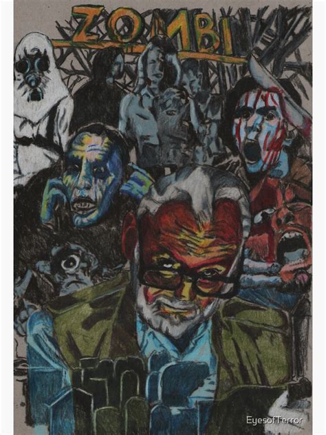 "George A.Romero Tribute" Sticker for Sale by EyesofTerror | Redbubble