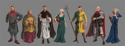 Morwen Zayas Medieval Characters And Costumes Concepts
