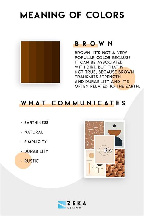 Brown Color Meaning Color Meanings Color Theory Learn Graphic