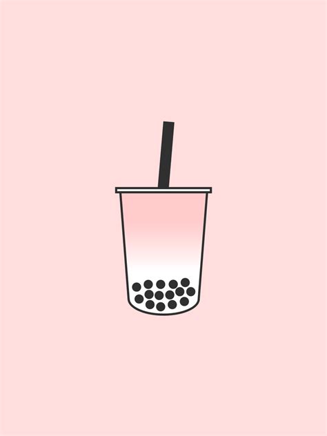 Pink Bubble Tea Art Print By Theaquawitch Tea Wallpaper Pink Bubbles