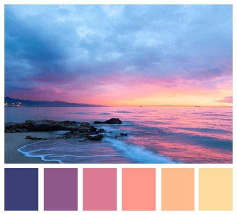 Sunset Color Palette Sunset Color Sunset Color Palette Beach Color Palettes Color