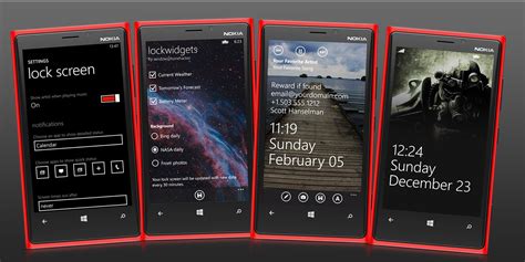 Windows Phone 8 Lock Screen Options Calendar Email And Weather