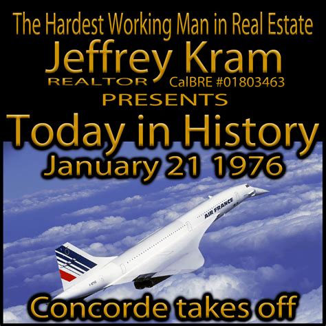 Today In History January 21 1976 ~ Concorde Takes Off
