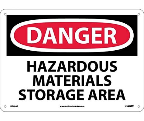 National Marker D Ab Danger Hazardous Materials Storage Area Sign