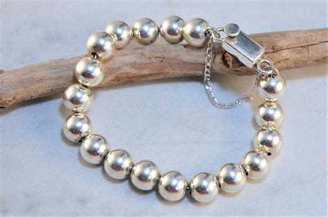 Silpada Sterling Silver 10mm Ball Bracelet 8 12 Inches Etsy Silver