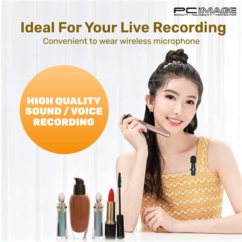 lavalier microphone for live stream type c pc image