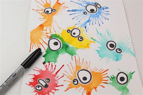 A Fun Way To Teach Kids About Germs In 2021 Blow Painting Art Kids