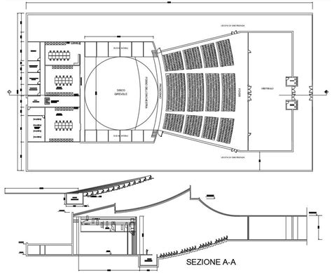 Auditorium Building Plan Cadbull