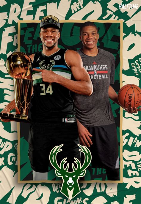 Giannis Antetokounmpo Poster Milwaukee Bucks Behance