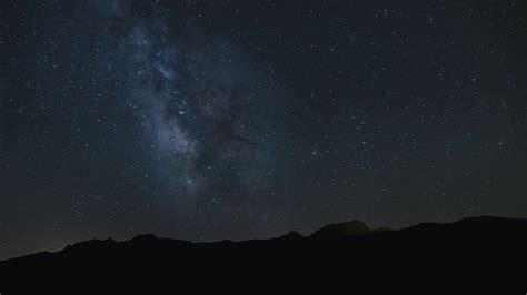 Corsica Timelapse Milky Way Passing Over The Peak Of Monte Padro