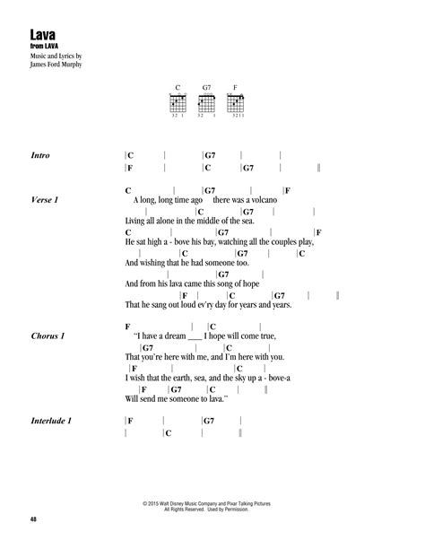 Advanced, easy to use and above all completely free. Lava (Guitar Chords/Lyrics) - Print Sheet Music Now