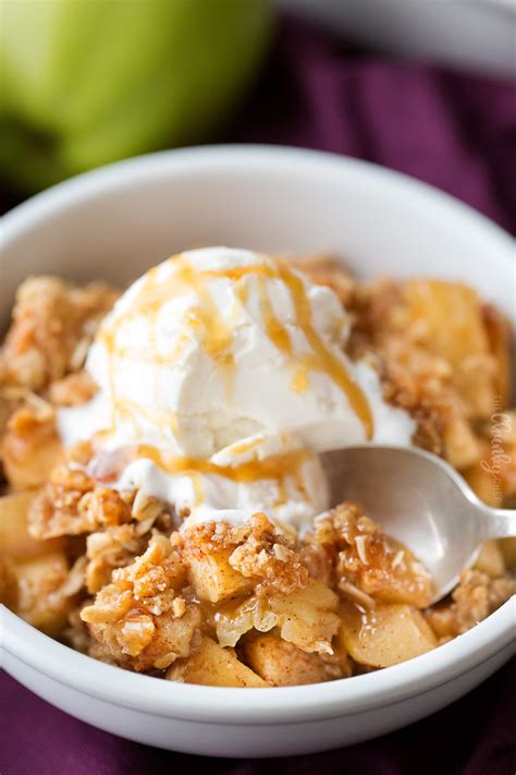 Old Fashioned Easy Apple Crisp The Chunky Chef