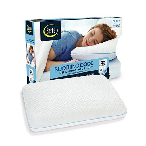 Made In Usa New Serta Gel Memory Foam Side Sleeper Bed Pillow Pillows