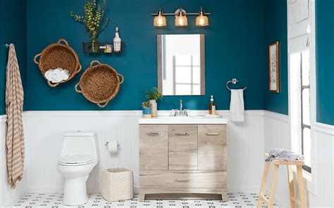 Everything in this small bathroom by design duo nicky kehoe serves a purpose while also adding some decorative style. 8 Small Bathroom Design Ideas - The Home Depot