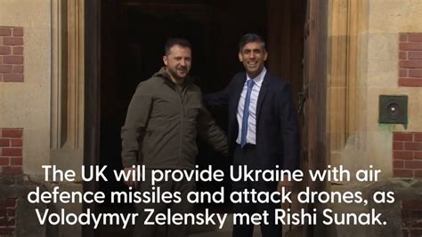 Volodymyr Zelensky Visited Uk For Talks With Rishi Sunak As Pm Promises