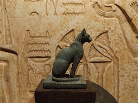 Egyptian Cat Statue Bast Bastet Goddess Of Music Joy Dance