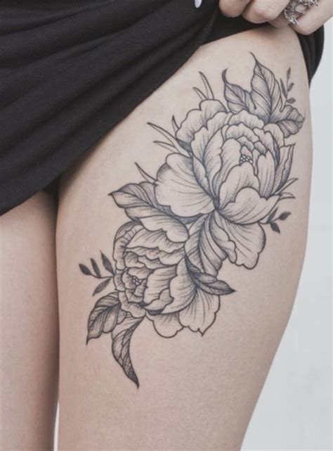 Tattoos For Women On Thigh Thigh Piece Tattoos Floral Thigh Tattoos Thigh Tattoo Designs