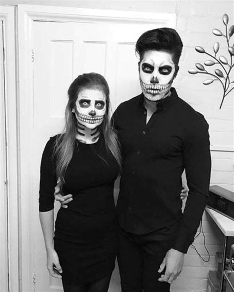fashion style men and women scary halloween costumes couple halloween costumes