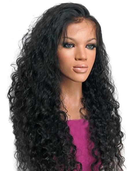 Brazilian Virgin Hair Wavy Full Lace Human Hair Wigs For Black Women Lace Front Wigs Glueless