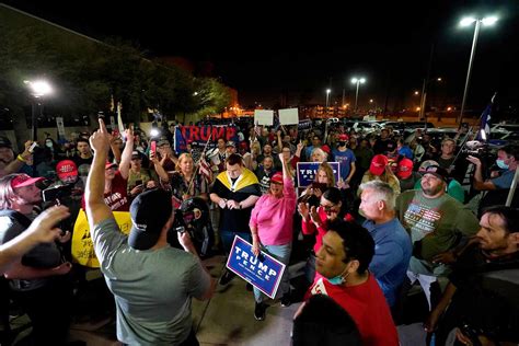 2020 Election Trump Supporters Protest Arizona Vote Counting