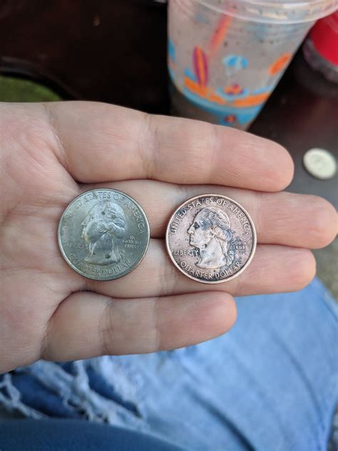 Copper Colored Quarter Coin Talk