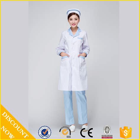 2015 oem nurse uniform medical medical gown hospital white coat for doctors women hot selling in