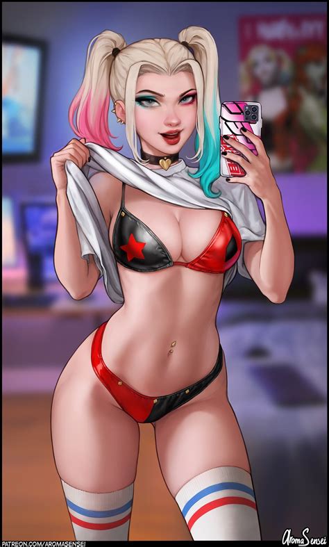 Harley Quinn Underwear Selfie Aroma Sensei Dc Usequencestring