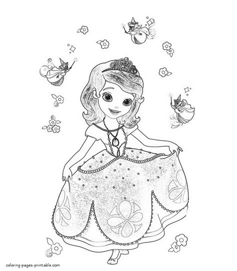 Sofia The First Coloring Pages Printable Coloring And Drawing