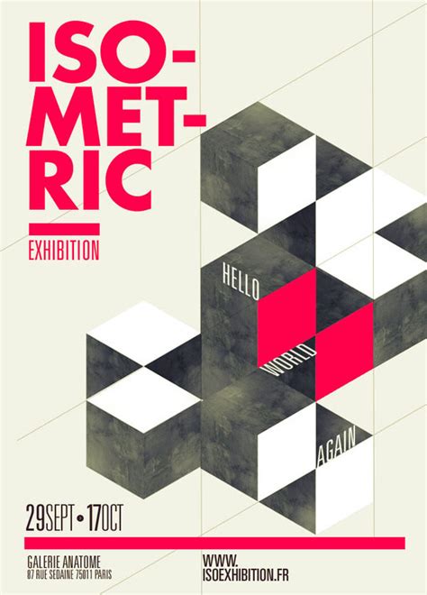 Graphic Poster Designs By Thomas Ciszewski For Isometric Exhibition