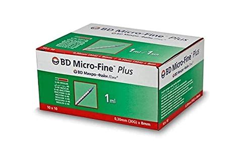 Buy Bd Medical Micro Fine Plus Ml Insulin Syringes Mm Gauge