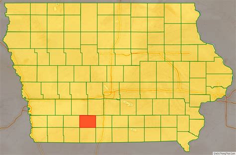 Map Of Union County Iowa