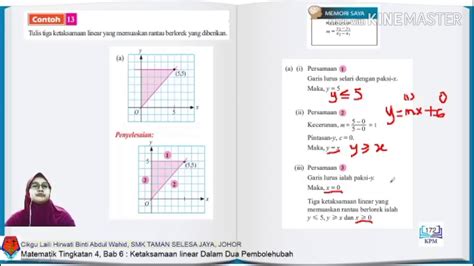 Nombor nisbah bab 5 ungkapan algebra bab 6: Matematik KSSM Tingkatan 4 BAB 6 : Ketaksamaan Linear ...