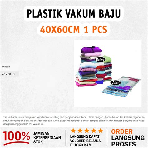Jual Plastik Vacuum Baju Laundry Bisa Digunakan Berkali Kali