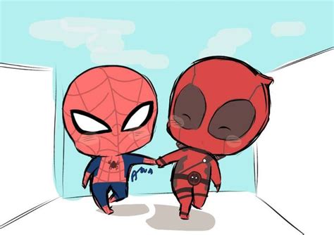 Spideypool Deadpool And Spiderman Spideypool Deadpool X Spiderman