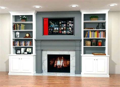 Modern Shelves Around Fireplace Garret Johnston