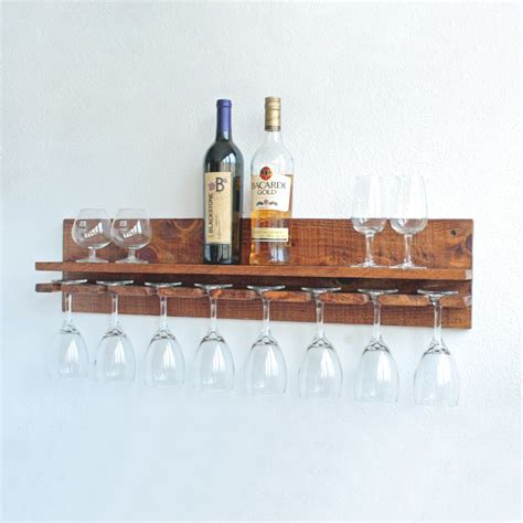 Google has many special features to help you find exactly what you're looking for. Buy Hand Made Rustic Wall Wine Glass Rack With Shelf ...