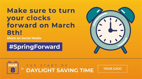 Daylight Saving Time Starts Digital Signage Template Rise Vision