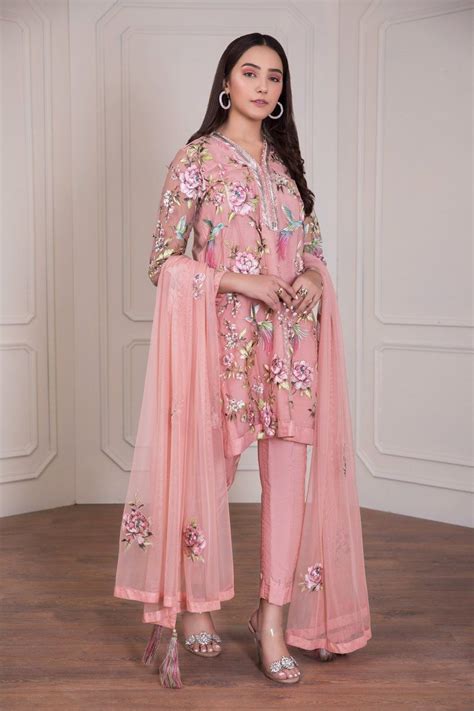 Fancy Pakistani Dress In Beautiful Tea Pink Color P2223 Pakistani Dresses Pakistani Fancy