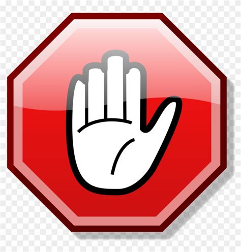Stop Hand Sign Animated