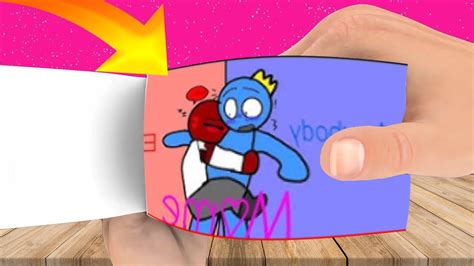 Blue X Red Meme Rainbow Friends Roblox FlipBook Animation YouTube