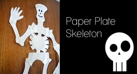 Crafts For Halloween Paper Plate Skeleton Tutorial Crafts Ideas