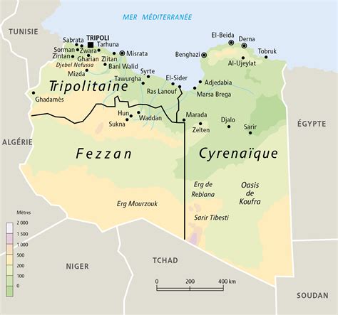 Libye Carte Provinces