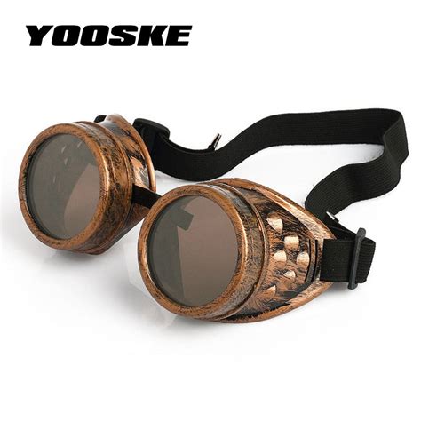 Yoosk Goggles Steampunk Glasses Vintage Retro Welding Punk Gothic Sunglasses 2018 Fashion Retro