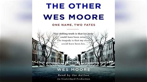The Other Wes Moore One Name Two Fates Audiobook Sample Youtube