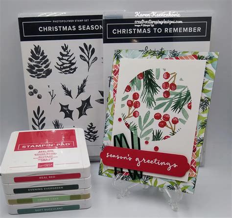 Stampin’ Up Christmas Season To Remember Creative Stamping Designs