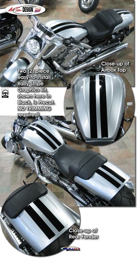 Free delivery and returns on ebay plus items for plus members. Rally Stripe Graphics Kit 2 for Harley-Davidson V-Rod Muscle