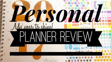 Personal Planner Review And Unboxing Giveaway Youtube